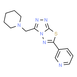 3-(1-Piperidinylmethyl)-6-(3-pyridinyl)[1,2,4]triazolo[3,4-b][1,3,4]thiadiazole structure