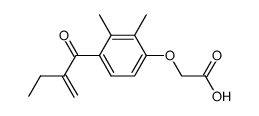 <2,3-CH3-4-(2-methylenbutyryl)phenoxy>essigsaeure Structure