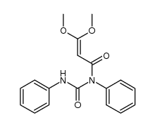 3,3-Dimethoxy-N-phenylaminocarbonylpropenamide Structure