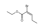 (E)-ethyl 2-bromopent-2-enoate结构式