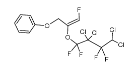 ((3-fluoro-2-(2,2,4,4-tetrachloro-1,1,3,3-tetrafluorobutoxy)allyl)oxy)benzene结构式