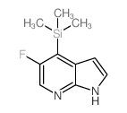 5-氟-4-(三甲基甲硅烷基)-1H-吡咯并[2,3-b] 吡啶结构式