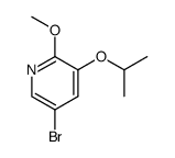 5-bromo-3-isopropoxy-2-methoxypyridine结构式
