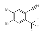 4,5-Dibromo-2-(trifluoromethyl)benzonitrile structure
