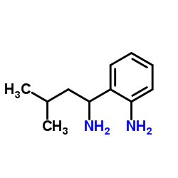 rac-2-[(1-Amino-3-methyl)butyl]aniline structure