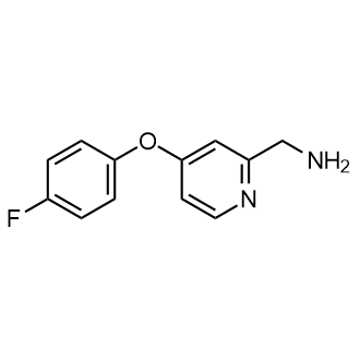 (4-(4-氟苯氧基)吡啶-2-基)甲胺结构式
