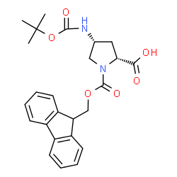 Cis-4-Boc-amino-Fmoc-D-Pro structure