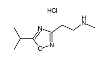 2-(5-异丙基-1,2,4-噁二唑-3-基)-N-甲基乙胺盐酸结构式