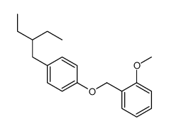 1-(2-ethylbutyl)-4-[(2-methoxyphenyl)methoxy]benzene结构式