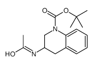 1(2H)-Quinolinecarboxylic acid, 3-(acetylamino)-3,4-dihydro-, 1,1-dimethylethyl ester structure