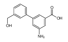 3-amino-5-[3-(hydroxymethyl)phenyl]benzoic acid结构式
