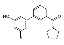 [3-(3-fluoro-5-hydroxyphenyl)phenyl]-pyrrolidin-1-ylmethanone结构式