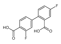 4-(2-carboxy-4-fluorophenyl)-2-fluorobenzoic acid结构式
