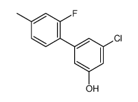 3-chloro-5-(2-fluoro-4-methylphenyl)phenol结构式