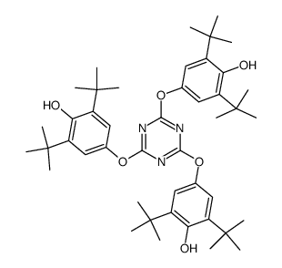 2,4,6-tris-(3,5-di-tert-butyl-4-hydroxyphenoxy)-1,3,5-triazine Structure