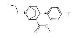 2-carbomethoxy-3-(4-fluorophenyl)-N-propylnortropane Structure