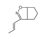 4H-Cyclopent[d]isoxazole,3a,5,6,6a-tetrahydro-3-(1-propenyl)-(9CI) picture