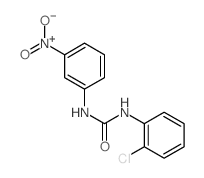 Urea,N-(2-chlorophenyl)-N'-(3-nitrophenyl)- structure