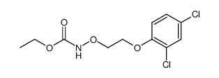 N-Ethoxycarbonyl-O-(2-(2,4-dichlor-phenoxy)-ethyl)-hydroxylamin结构式