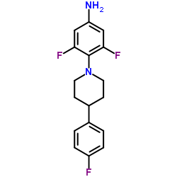 3,5-Difluoro-4-[4-(4-fluorophenyl)piperidin-1-yl]aniline picture