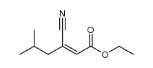 (Z)-ethyl 3-cyano-5-methylhex-2-enoate结构式