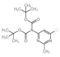 2-甲基-4-氯-6-[双(Boc)氨基]嘧啶结构式