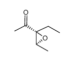 Ethanone, 1-(2-ethyl-3-methyloxiranyl)-, trans- (9CI) Structure