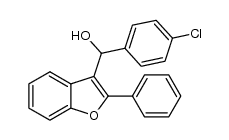 (4-chlorophenyl)(2-phenylbenzofuran-3-yl)methanol Structure