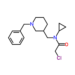 N-[(1-Benzyl-3-piperidinyl)methyl]-2-chloro-N-cyclopropylacetamide结构式