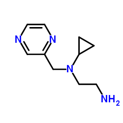 N-Cyclopropyl-N-(2-pyrazinylmethyl)-1,2-ethanediamine Structure