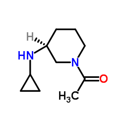 1-[(3S)-3-(Cyclopropylamino)-1-piperidinyl]ethanone结构式