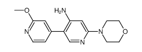 2'-methoxy-6-morpholino-3,4'-bipyridin-4-amine结构式