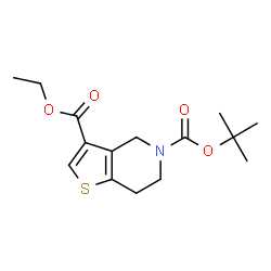 3-叔丁基3-乙基4H,5H,6H,7H-噻吩并[3,2-c]吡啶-3,5-二羧酸结构式