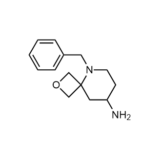 5-苄基-2-氧杂-5-氮杂螺[3.5]壬-8-胺结构式
