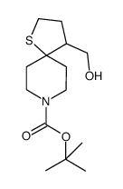 tert-butyl 4-(hydroxymethyl)-1-thia-8-azaspiro[4.5]decane-8-carboxylate结构式