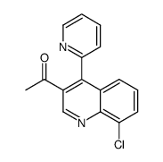 1-(8-chloro-4-(pyridin-2-yl)quinolin-3-yl)ethanone Structure
