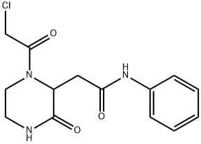 2-[1-(Chloroacetyl)-3-oxopiperazin-2-yl]-N-phenylacetamide Structure