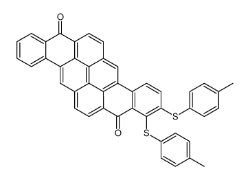 1,2-bis[(4-methylphenyl)sulfanyl]pyranthrene-8,16-dione Structure