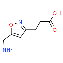 3-Isoxazolepropanoicacid,5-(aminomethyl)-(9CI) Structure