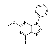 7-iodo-5-methoxy-3-phenyl-3H-1,2,3-triazolo[4,5-d]pyrimidine结构式