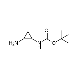 tert-Butyl N-(2-aminocyclopropyl)carbamate Structure