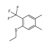 (2-trifluoromethyl-4,5-dimethylphenyl)ethylsulfide Structure