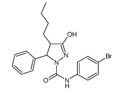 N-(4-bromophenyl)-4-butyl-3-oxo-5-phenylpyrazolidine-1-carboxamide结构式