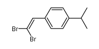 1,1-dibromo-2-(4-isopropylphenyl)ethene Structure