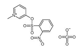(1-methylpyridin-1-ium-3-yl) 2-nitrobenzenesulfonate,perchlorate结构式