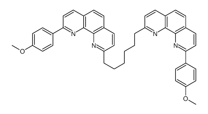 2-(4-methoxyphenyl)-9-[6-[9-(4-methoxyphenyl)-1,10-phenanthrolin-2-yl]hexyl]-1,10-phenanthroline Structure