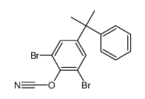 [2,6-dibromo-4-(2-phenylpropan-2-yl)phenyl] cyanate结构式
