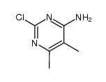 2-chloro-5,6-dimethyl-pyrimidin-4-ylamine结构式