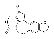 methyl 1,2,4,5,6,10b-hexahydro-8,9-methylenedioxy-2-oxobenzo(d)cyclopenta(b)azepine-4-carboxylate结构式