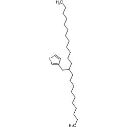 3-(2-Decyltetradecyl)thiophene结构式